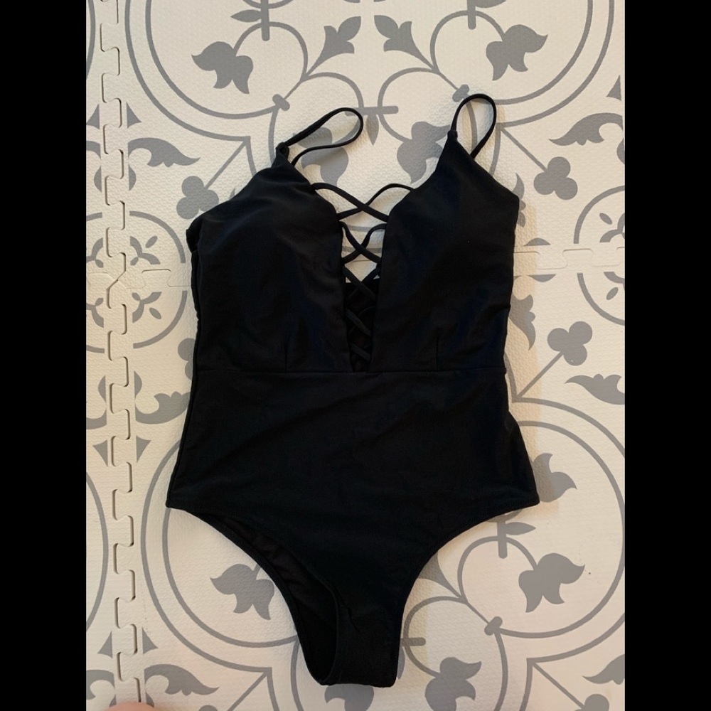 Black One Piece Swimsuit *NWOT*